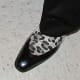 A photo of the shoe worn by Promoter Rick Coley for this special event.