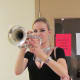 Mary Lawrence, referred to as M-Law has played trumpet with Diversified Group for about a year.