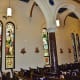 Side view inside of All Saints Catholic Church