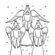 Printable of Three Angels