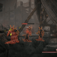 Fighting a pack of Root Devils.