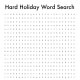 Hard holiday word search. Click on thumbnail to reveal answers.