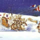 Oops! The reindeer need more training to remain focused.
