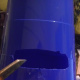 Carefully cut out eye holes, then file with sandpaper or cover sharp edges with duct tape.