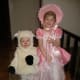 Sisters as Little Bo Peep and Her Sheep