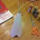 Tape 3 sticks into inside of teepee for support.