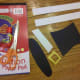 Cut out hat shape, white strip, and buckle from construction paper.