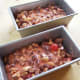 This is what fruitcakes look like in their pans before they are baked.