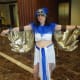 Here is the final product of my Egyptian alien costume.