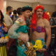 Cross dressing is always a viable group Halloween option.