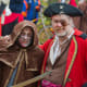 Pirate costumes work well for both men and women on Halloween.