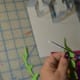 Cut stems from green art foam.