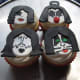 Kiss band cupcakes.