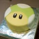 Super Mario 1-up mushroom cake.