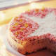 Frosting in a fun pattern.
