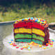 Rainbow cake.