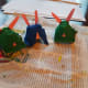 Bunnies with ears, tails, noses, and whiskers.