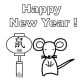 Printable Coloring Sheet for Year of the Rat