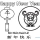 Year of the Ox Coloring Sheet 2—Ox in Circle—Landscape