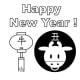 Year of the Ox—Portrait Sheet 7—Ox with Black Circle Background