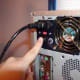 switch off the power supply and detach power cable