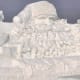 World's Biggest Santa Snow Sculpture (160 meters long and 24 meters high) in Harbin, China.