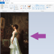 You should now see your image in Paint. (Image is Public Domain image courtesy of Wikimedia Commons---http://commons.wikimedia.org/wiki/File:DeScott_Evans_The_Connoisseur.jpg