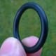 O-ring probably made from nitrile rubber, a co-polymer of acrylonitrile and butadeine