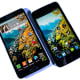 5.7" Galaxy Note 3 beside the 5.0" Excite 501o