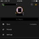 Navigate through "Settings" and then "Sync" to get to the Sync menu.