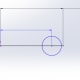 Defining the circle's distance from the origin