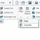 Chamfer tool location in the Features toolbox