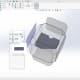 Reorienting the camera: hit the spacebar and click on the bottom view