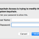 Enter the administrator credentials on your Mac to make changes