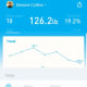 The PICOOC MINI app home screen shows your recent progress and recent weigh ins, which you can click on to drill down further on certain details.