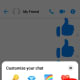 Make sure to select the moon emoji to activate dark mode in Messenger.