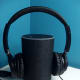 Vogek Lightweight Headphones connected to Amazon Echo.