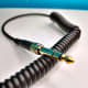 Vogek Over-Ear DJ Headphones with quarter-inch adapter installed