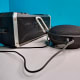 Slaouwo’s H200 Rechargeable Sleep Sound Machine connected to an external speaker