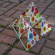 First attempt. I discovered wrapping paper is a little heavy.