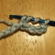 Treble Crochet: Yarn over twice, insert hook into fifth chain from hook.