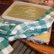 You can stack the molds. Actually, this is covered with an old tablecloth (photo by Dolores Monet)