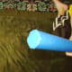 Another length of tape, covering some of the bits that were left exposed. Do this until you've got the hole covered completely.