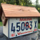 License Plate Birdhouse