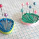 Two-toned fan-shaped huskings. They are easy to make.