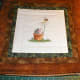 One of my quilted cross stitch pillows - given as a gift to a hedgehog fan!