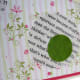 A close up of the two different magazine papers layered together.