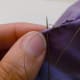 Stitch the opening to close it
