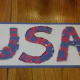 Our finished USA collage craft.