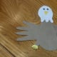 Our finished handprint eagle craft.